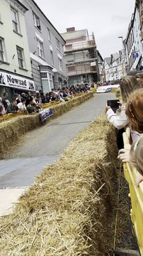 The Okehampton Men in Sheds at the Bideford soapbox derby.