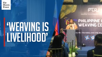 Legarda promotes weaving