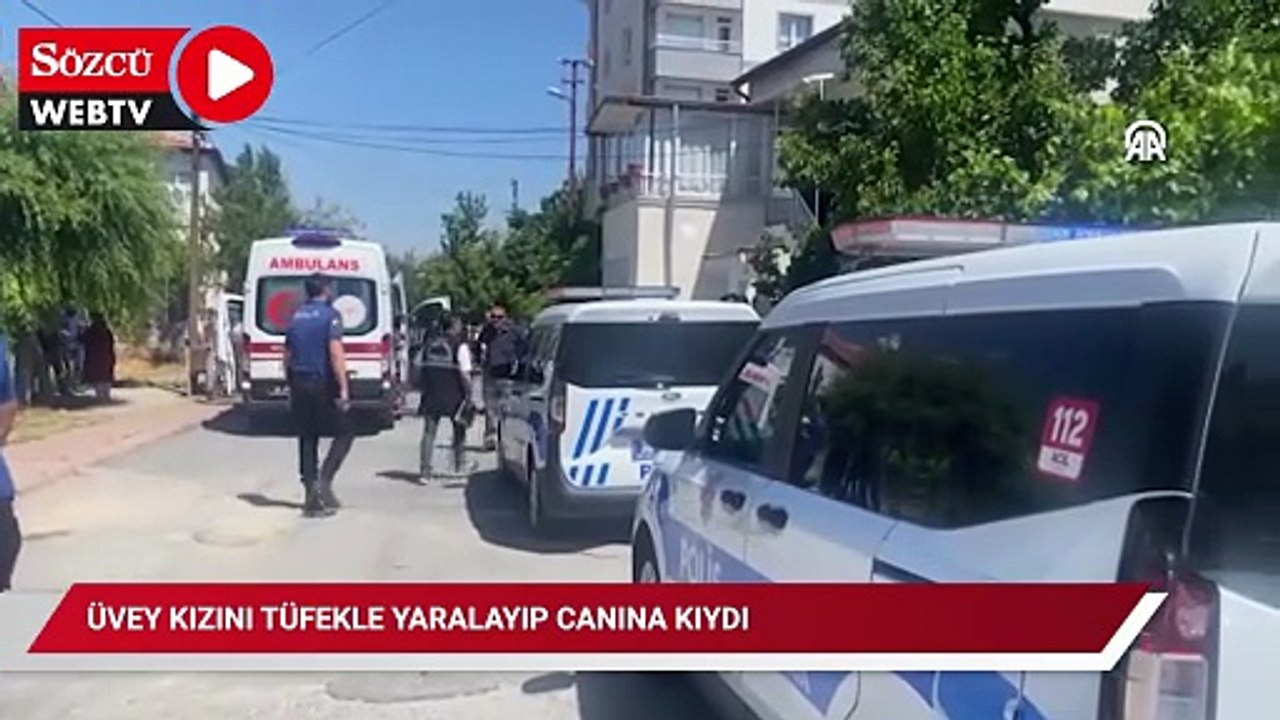 Üvey kızını tüfekle yaralayıp canına kıydı