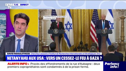 Rencontre entre Netanyahu et Trump: "Le président américain veut en finir, il veut un cessez-le-feu" à Gaza, explique David Rigoulet-Roze, chercheur à l'Iris
