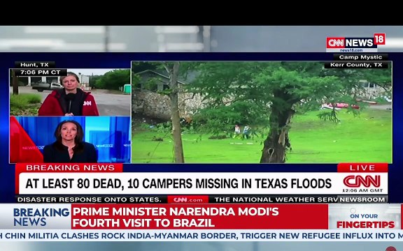 Texas Floods LIVE | Texas Flooding Death Toll Hits 80 | Camp Mystic Campers Missing | Texas | N18L