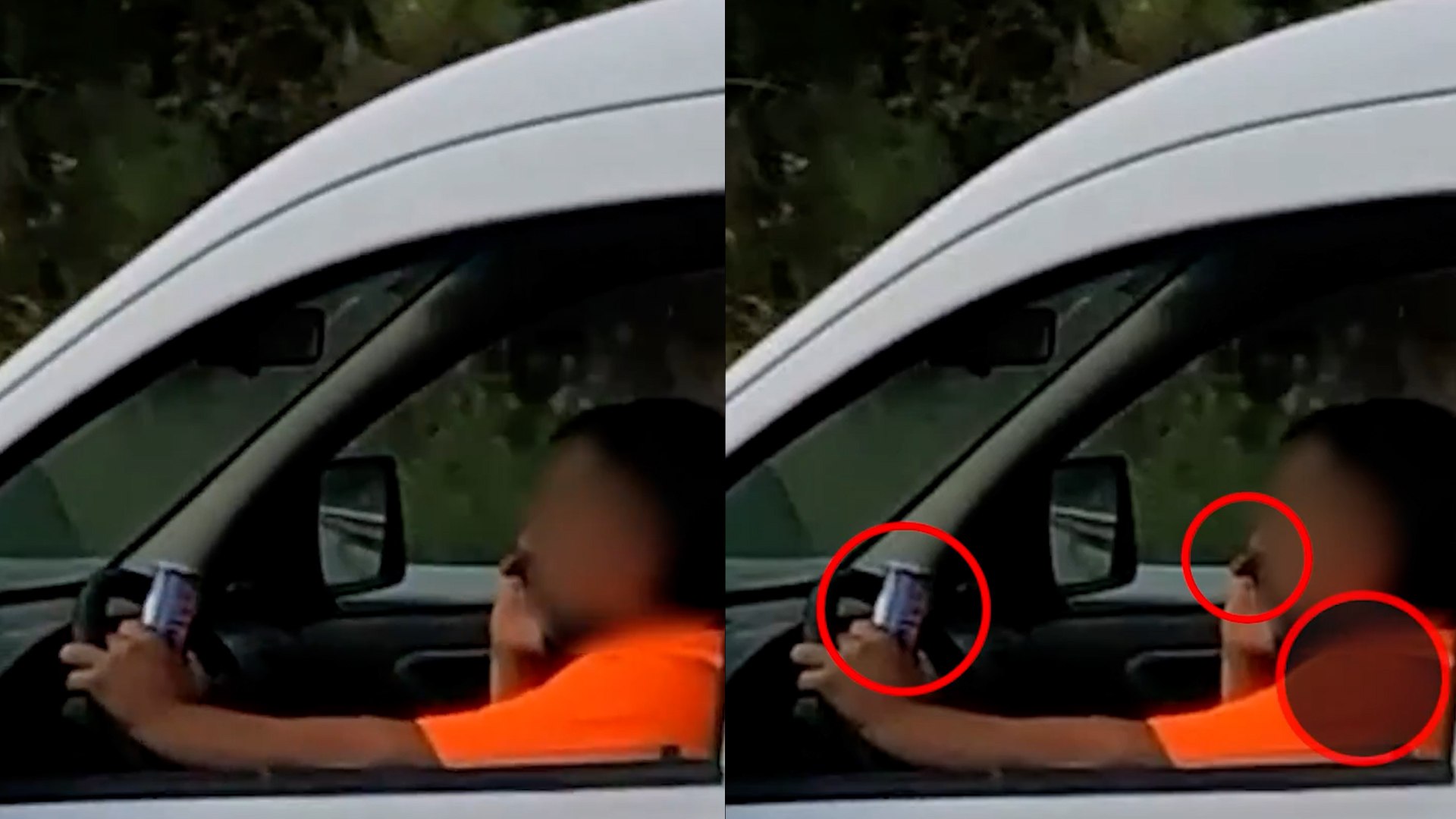 Encuentra las tres imprudencias: una moto de paisano caza a un infractor que circulaba en Barcelona