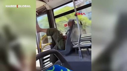 Otobüslerde "pes" dedirten görüntüler