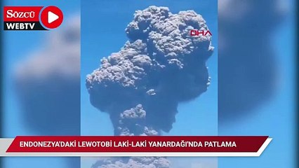 Endonezya'daki Lewotobi Laki-Laki Yanardağı'nda patlama meydana geldi