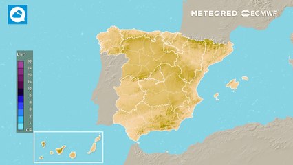 Lluvias localmente intensas en el Mediterráneo
