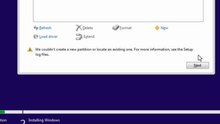 Fix & Bypass "We Couldn't Create a New Partition or Locate an Existing One" Error – Windows 11/10/8/7 Installation Guide