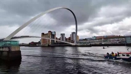 Watch as the Millennium Bridge tilts as part of its summer programme