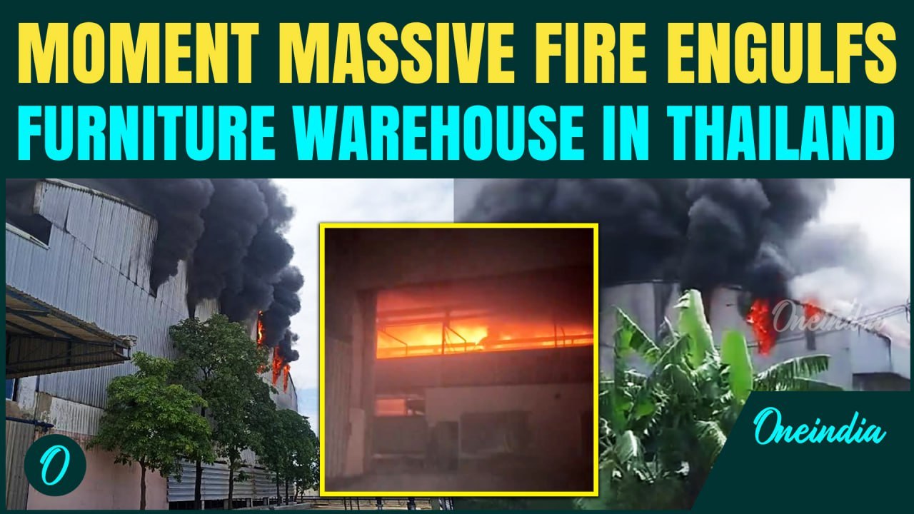 VIDEO: Thailand Warehouse EXPLODES Into Flames,  Firefighters BATTLE Raging Blaze For Hours