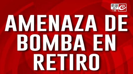 Amenaza de bomba en Estación Retiro: todos los ramales están suspendidos