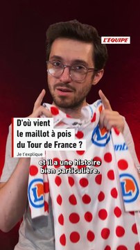 Tour de France 2025 : d'où vient le maillot à pois ? - Cyclisme - Tour de France