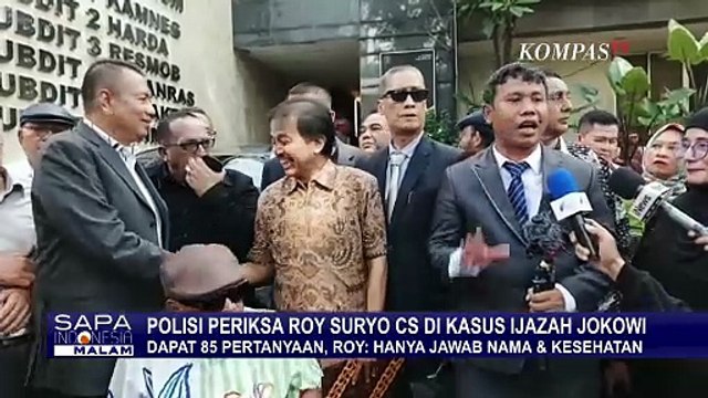 Keterangan Roy Suryo Usai Diperiksa Soal Ijazah Jokowi, Hanya Jawab Pertanyaan Umum | SAPA MALAM