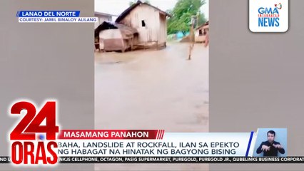 Baha, landslide at rockfall, ilan sa epekto ng Habagat na hinatak ng Bagyong Bising | 24 Oras