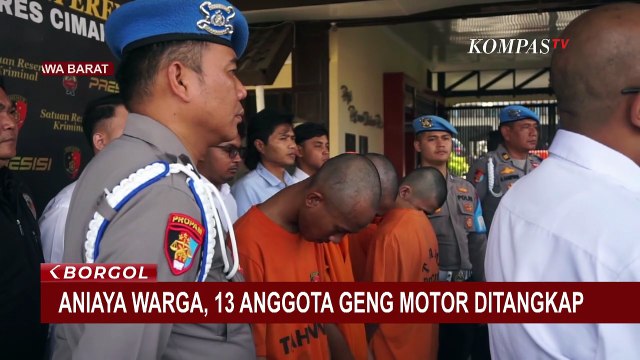 13 Anggota Geng Motor Cimahi Ditangkap Usai Aniaya Warga, 10 Pelaku Masih di Bawah Umur |BORGOL