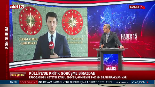 DEM Heyeti ile Cumhurbaşkanı Erdoğan arasındaki Beştepe görüşmesi başladı.