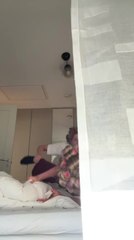 Woman's Head Hits and Breaks Ceiling Light While Filming Trend With Friend