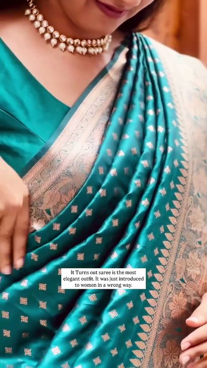 💙 Grace in Blue: Beautiful Blue Saree Look You’ll Love ✨👗