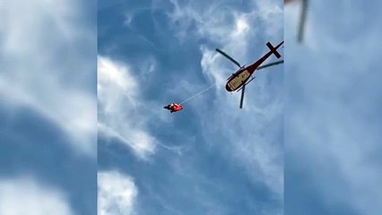 Mulher é resgatada após cair durante trilha no Morro do Cambirela