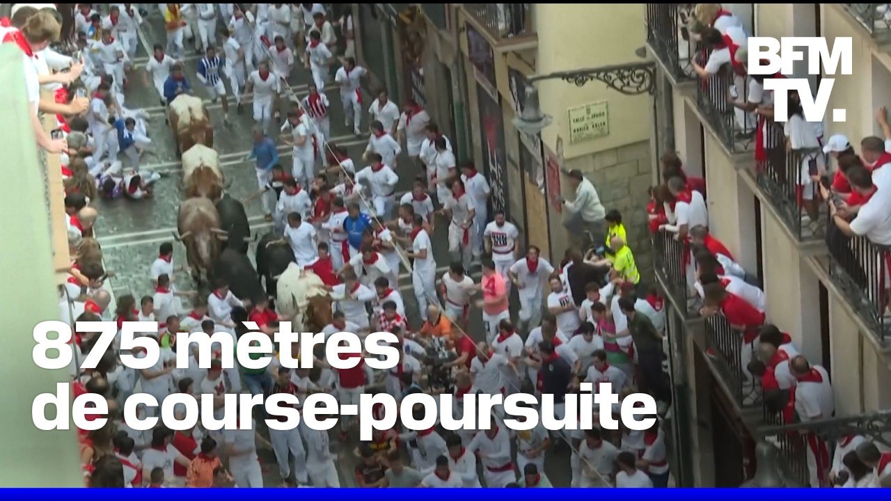 Espagne: les taureaux lâchés pour le début des fêtes de San Fermin