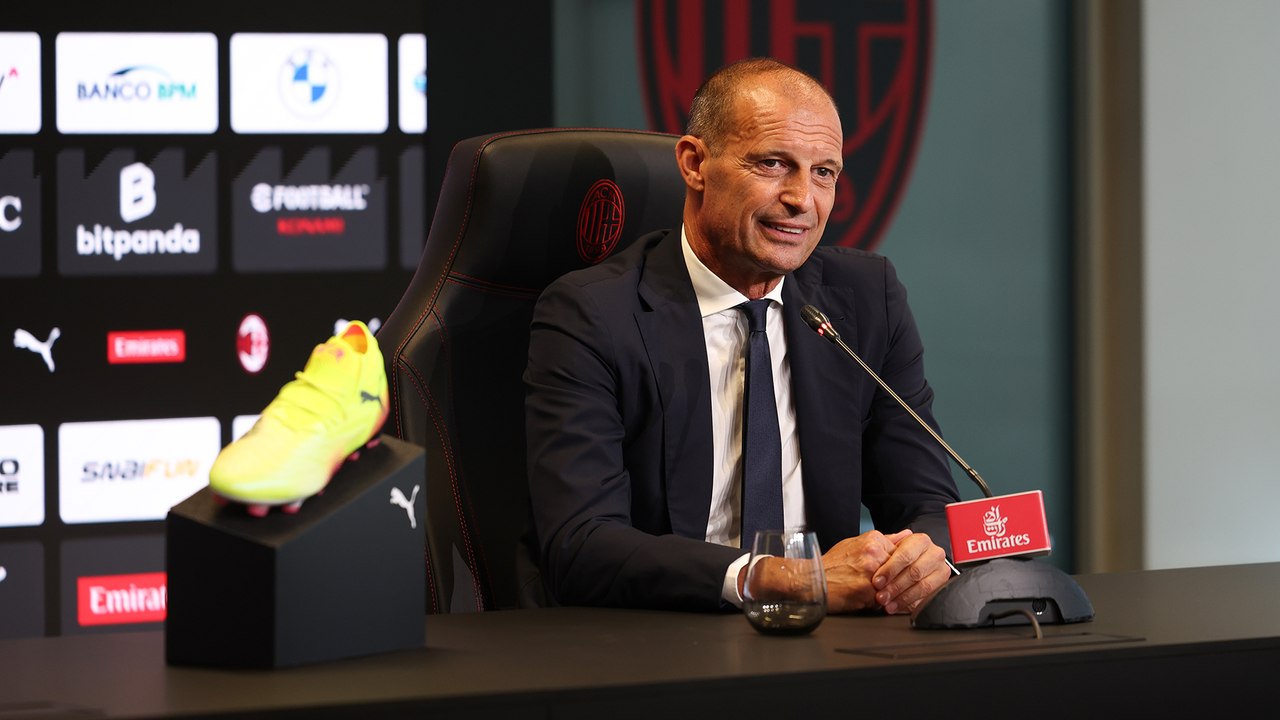 La conferenza stampa di presentazione di Massimiliano Allegri