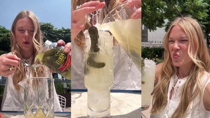 How to Make Viral Pickle Lemonade