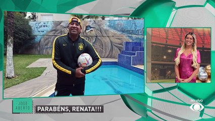 Ícones do futebol homenageiam Renata Fan, aniversariante do dia