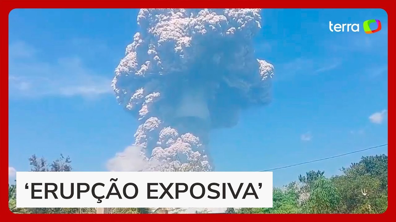 Vulcão entra em erupção na Indonésia pela 2ª vez em menos de um mês