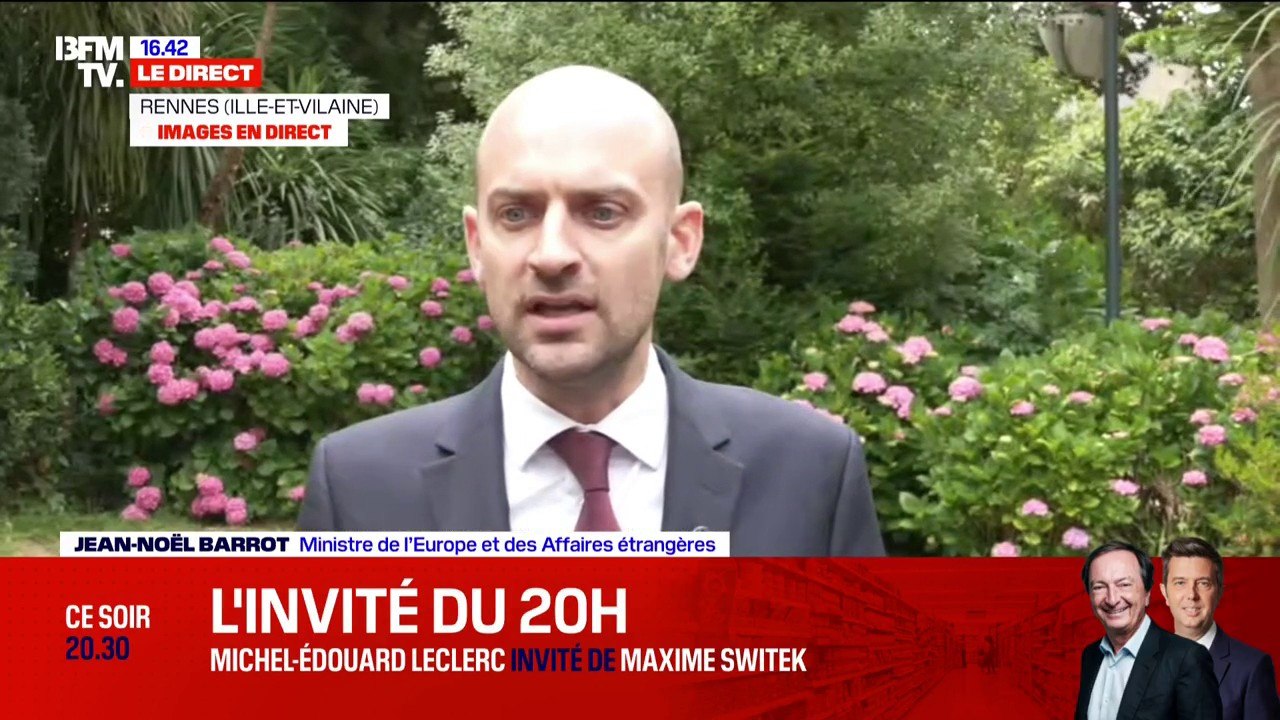 "Vladimir Poutine ne progresse plus sur le front": Jean-Noël Barrot s'est exprimé sur la guerre en Ukraine et notamment les sanctions envers la Russie