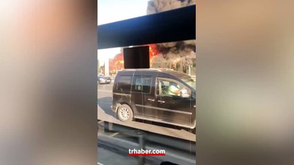 Son dakika: Metrobüste yangın çıktı! Seferler durduruldu!