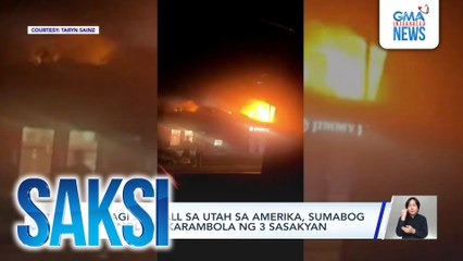 Bahagi ng mall sa Utah sa Amerika, sumabog kasunod ng karambola ng 3 sasakyan | Saksi