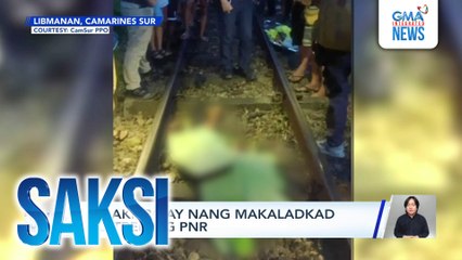 Lalaki, patay nang makaladkad ng tren ng PNR | Saksi