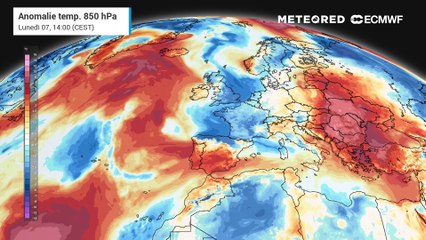 Aria più fresca sull'Italia