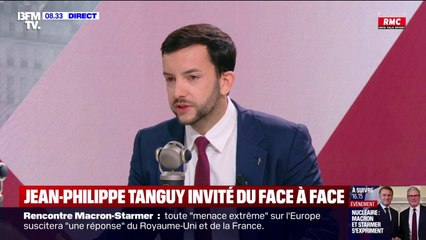 Prêts de particuliers au RN: "Il n'y a aucun prêt qui a été fait en dehors des clous", affirme Jean-Philippe Tanguy (RN)