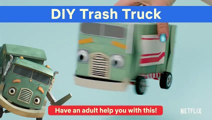 DIY Trash Truck from a Milk Carton! 🚛 Fun Crafts for Kids  Netflix Jr