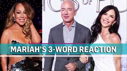Mariah Carey Has 3-Word Reaction to Jeff Bezos' Wedding