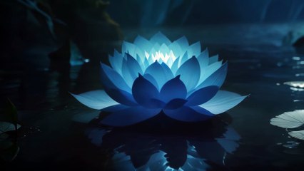 Lotus Bleu et Musique Relaxante | 4K | Sommeil Profond et Sérénité