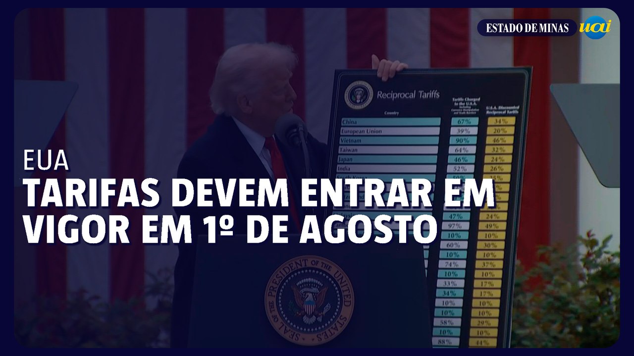 Tarifas de Trump devem entrar em vigor em 1º de agosto