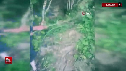 Sakarya'da bahçe sulamak için içme suyu hattını deldiler