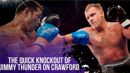 K.O. The Quick Knockout of Jimmy Thunder on Crawford Grimsley