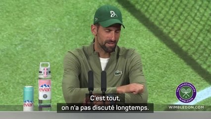 Wimbledon - Djokovic : "Federer en tribunes ? J'ai enfin brisé la malédiction"