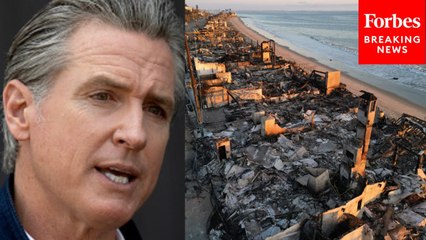 California Governor Gavin Newsom Commemorates Six-Month Anniversary Of Los Angeles Wildfires