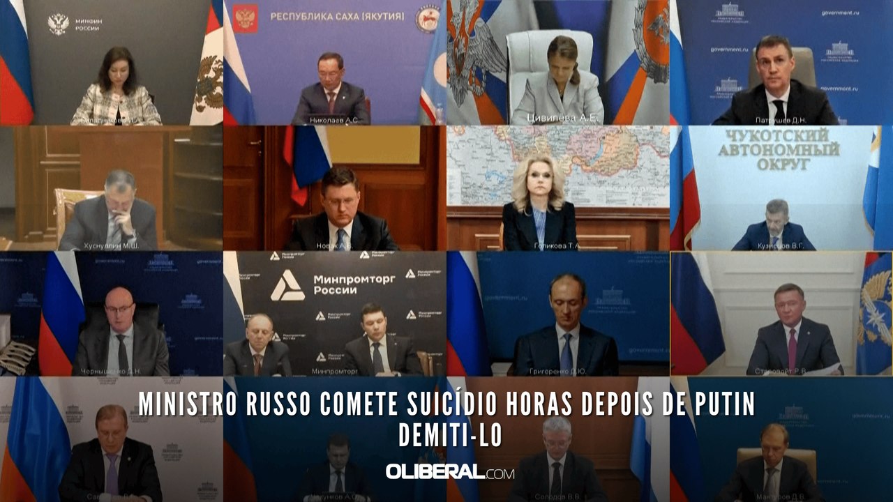 Ministro russo comete suicídio horas depois de Putin demiti-lo