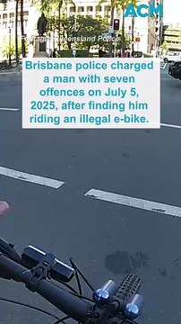 E-bike rider attempts to flee police on foot