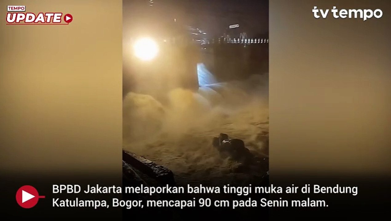 BPBD Sebut Bendungan Katulampa Siaga Tiga, Minta Warga Bantaran Sungai Waspada