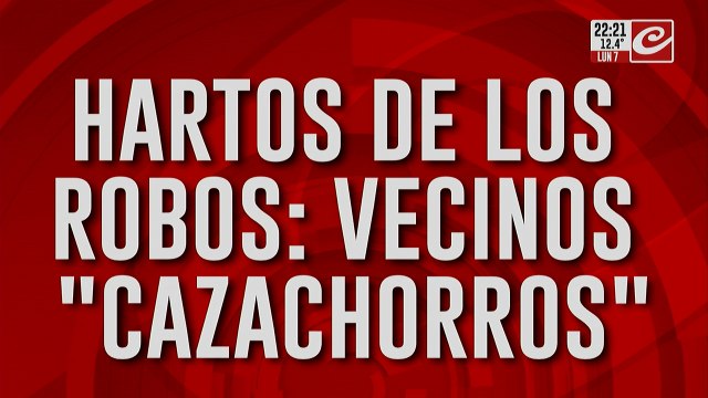 Hartos de los robos: vecinos cazachorros