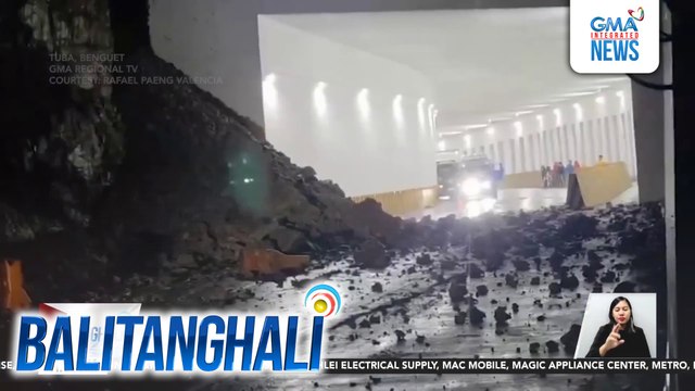 MDRRMO-Tuba, Benguet - Mga motoristang pa-Baguio, dumaan muna sa Marcos Highway dahil sa banta ng landslide sa Kennon Road | Balitanghali