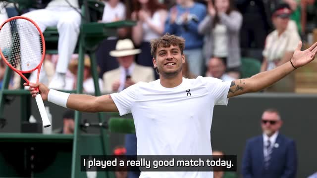 Cobolli 'will never forget' the day he reached the Wimbledon quarter-finals