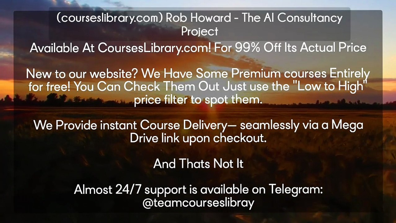 (courseslibrary.com) Rob Howard - The AI Consultancy Project