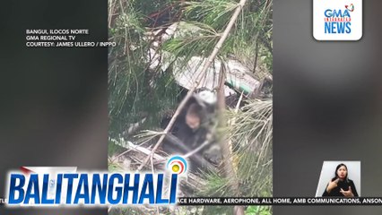 Driver, patay matapos mahulog sa bangin ang minamanehong trailer truck; pahinante, sugatan | Balitanghali