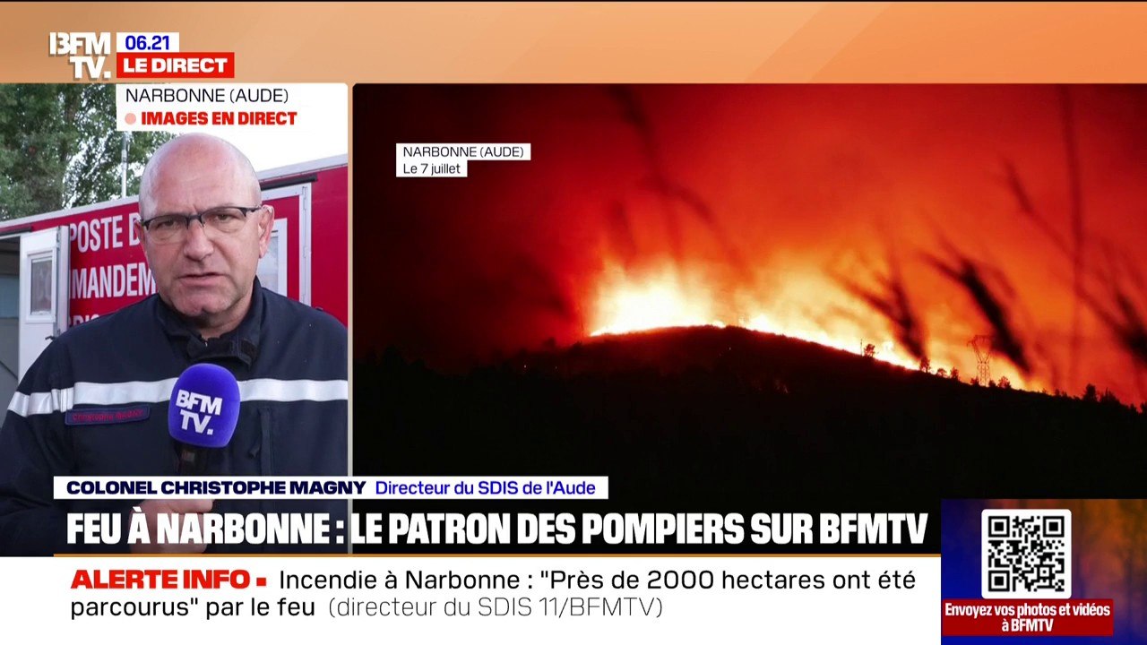 2.000 hectares parcourus, moyens mobilisés... Le point sur l'évolution de l'incendie à Narbonne
