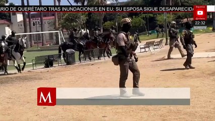 GN de California protege a oficiales de ICE en megaoperativo contra migrantes en el parque MacArthur
